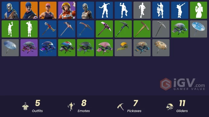 [PSN/XBOX/PC] 5 skins | OG STW | Blue Squire | Royale Knight | Mission Specialist | Pursuit | Skirmish | Royale Shield | Precision | 2350 v-buks