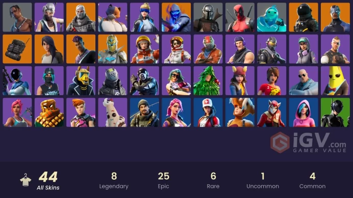 FA - [PSN/XBOX/PC] 44 skins | Neo Versa | Travis Scott | Sub Commander | Rogue Agent | Havoc | Spectra Knight | Catalyst | Fusion | Dark Voyager