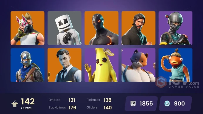 [PC/PSN/XBOX] 142 skins | OG STW | The Reaper | Blue Squire | Royale Knight | Elite Agent | WORLD CUP | Gold Midas | Rogue Agent | Joey | Kymera