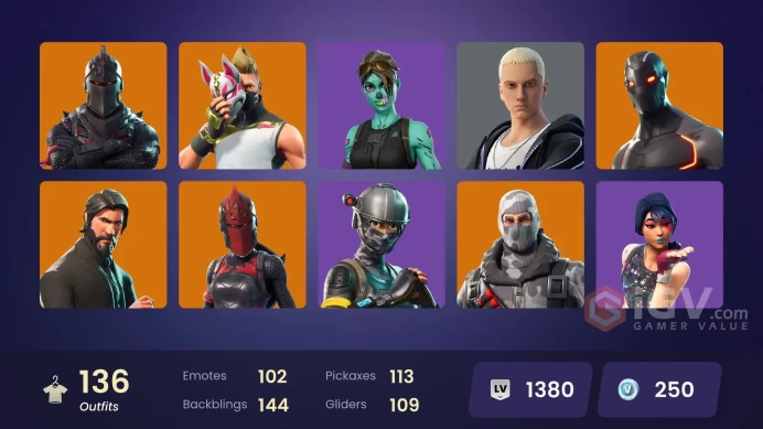 PC,PSN,XBOX 135 SKINS FA - STW - BLACK KNIGHT - REAPER - OMEGA,MAGNUS,RUIN,VALKYRIE,BLAZE,LARA CROFT,GHOUL TROOPER - FREESTYLIN,FLOSS,TAKE THE L