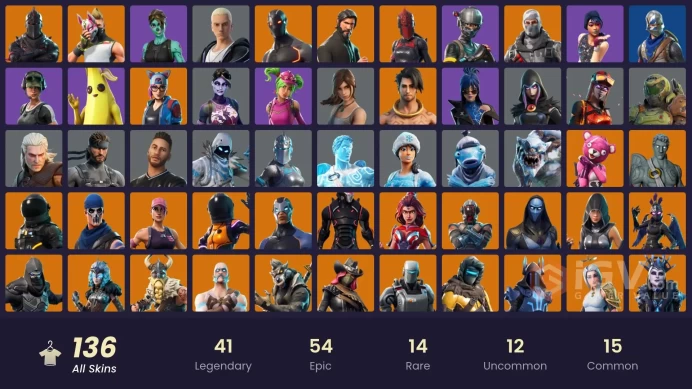 PC,PSN,XBOX 135 SKINS FA - STW - BLACK KNIGHT - REAPER - OMEGA,MAGNUS,RUIN,VALKYRIE,BLAZE,LARA CROFT,GHOUL TROOPER - FREESTYLIN,FLOSS,TAKE THE L