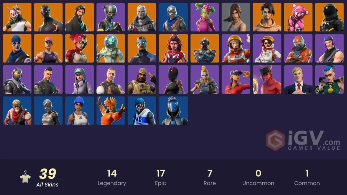 PC,PSN,XBOX 39 SKINS FA - STW - BLUE SQUIRE - REAPER - LEVIATHAN,TRICERA OPS,DOMINION,LARA CROFT - TAKE THE L   RK1840