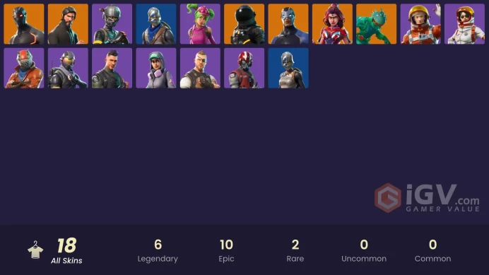 PC,PSN,XBOX 18 SKINS FA - REAPER - BLUE SQUIRE - MERMAN,OMEGA,RUST LORD - TAKE THE L RK1842