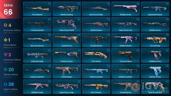 EU [ 66 TOP SKINS + 4 KNIFE ] Black.Market Butterfly Knife + Elderflame Vandal + Recon Phantom + Valiant Hero Operator / full acces