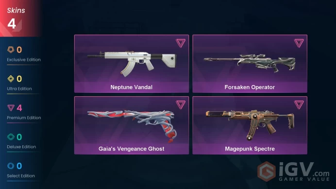 EU Full Access | 4 Skins Neptune Vandal + Magepunk Spectre + Gaia's Vengeance Ghost + Forsaken Operator