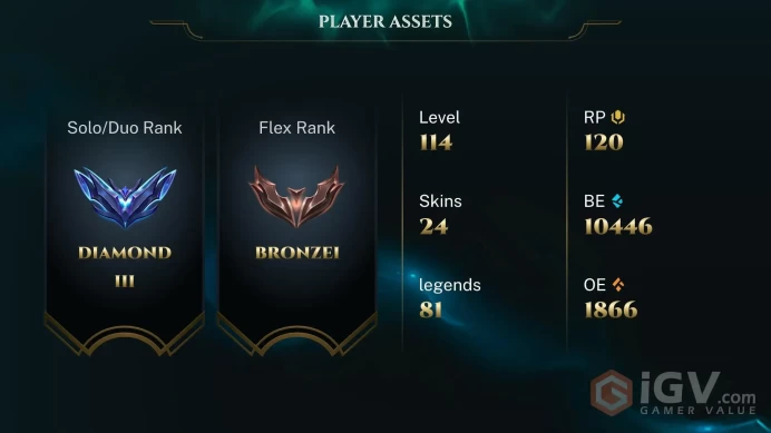 [EUW] S2026 - Diamond 3 -20LP- MASTER PEAK -55 Winrate - Honor 5 - 10K Be - 81 Champ - 24Skin - Instant Delivery