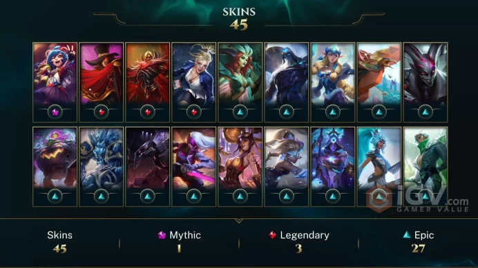 EUW League Account: +45 Skins  | +6500 RP | Full Access | Instant Delivery!