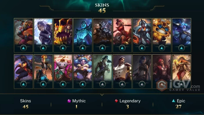 EUW League Account: +45 Skins  | +6500 RP | Full Access | Instant Delivery!