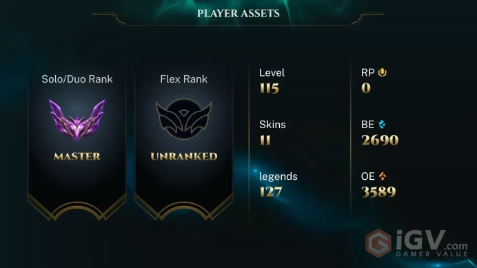 [EUW] Master 2 LP | Honor 5 | 100% Handleveld  | Changeable Mail | Master MMR