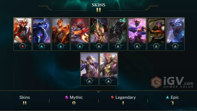 [EUW] | Gold IV | Champion 82   | SKIN14  | 11K BE   | Full Access | Instant Delivery |Unverified Email |GG3