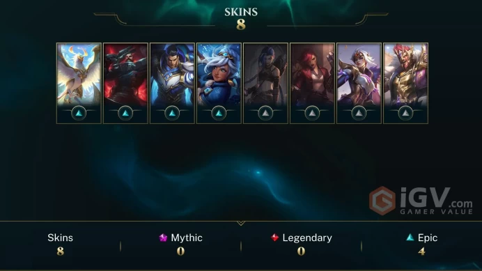 [EUW] | Gold IV | Champion 52   | SKIN8  | 8K BE   | Full Access | Instant Delivery |Unverified Email |GG7