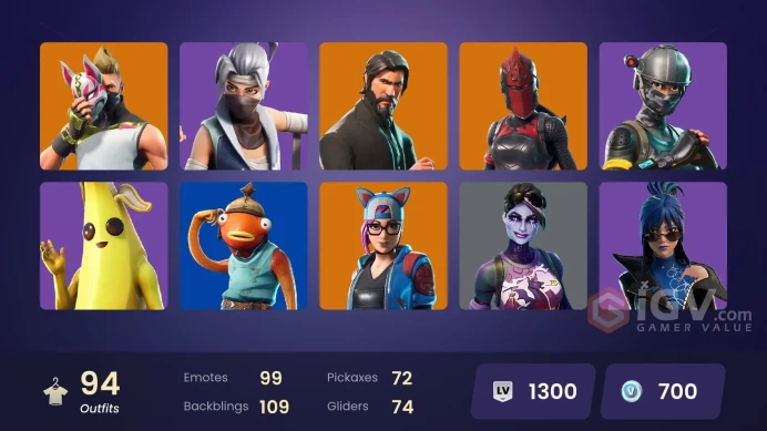 PC/PSN/Xbox/Nintendo 94 skins | The Reaper | Elite Agent | Blitz | Ragnarok | Blackheart | Omegarok | Red Knight | Polarity | Zenith | Catalyst 