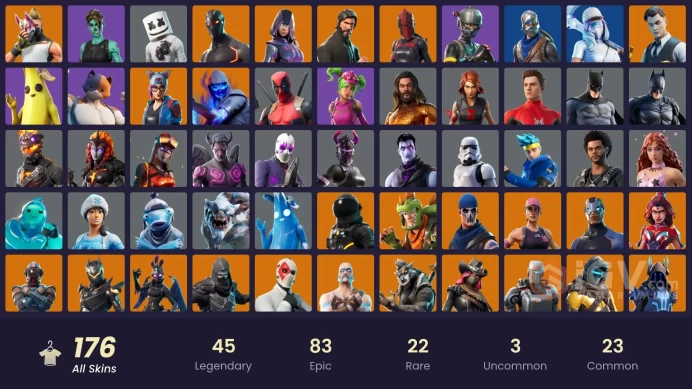 PC/PSN/Xbox/Nintendo 176 skins | OG STW | IKONIK | The Reaper | Glow | Blue Squire | Royale Knight | Elite Agent | Rogue Agent | The Scientist |