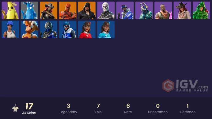 #16 [PC/XBOX/PSN/SWITCH] 17 skins | Blue Team Leader | Point Patroller | Blue Striker | Trilogy | Calamity | Hybrid | Blackheart | Polar Peely |