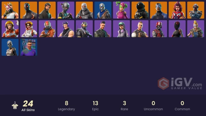 #23 [PC/XBOX/PSN/SWITCH] 24 skins | The Reaper | Blue Squire | Royale Knight | Elite Agent | Rogue Agent | Sub Commander | Havoc | Omega | The V