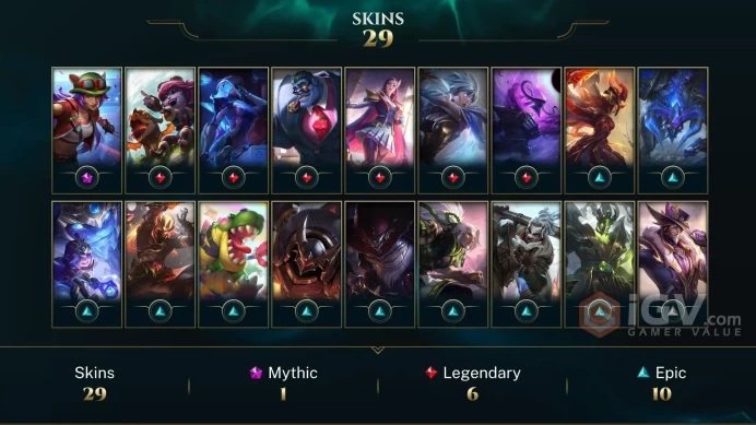 [EUW] - Silver III / 31 Skins / Changeable Mail | Instant Delivery | Lifetime Warranty | 100% Handmade & Secure | 24/7 Support