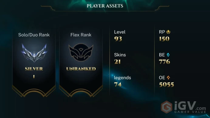 [EUW] - Silver I / 21 Skins / Changeable Mail | Instant Delivery | Lifetime Warranty | 100% Handmade & Secure | 24/7 Support