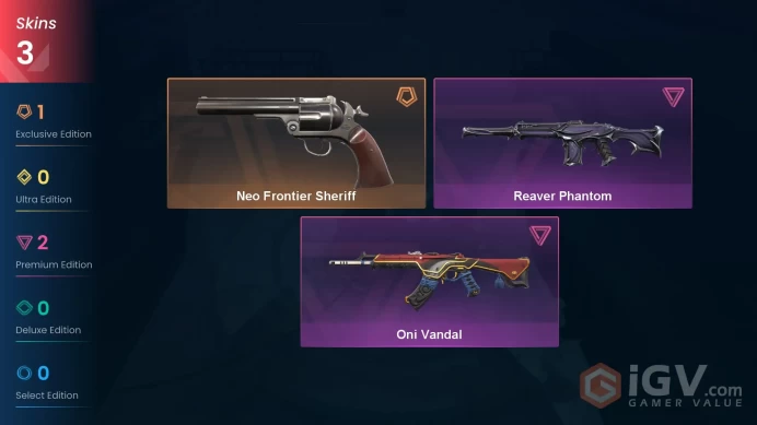  EU  3 SKINS  VALUE: 5725 VP  Oni Vandal  RANKED READY  40 LEVEL  INSTANT DELIVERY  FULL ACCESS  F4uyk 