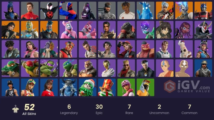 [ PC | PSN ] 52 Skins + Dark Skully, Renzo the Destroyer, Era, Omegarok, Optimus Prime+ #FULL ACCESS