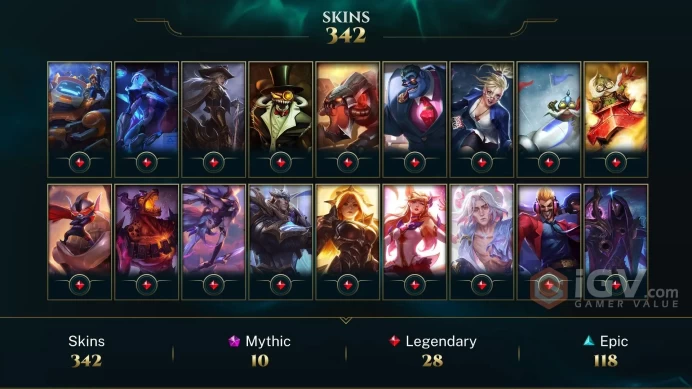 LAS (Transferable) EMAIL CHNGEABLE 131 CHAMPIONS 342 SKINS PRESTIGE: MF2X KAI'SA2X SENNA2X 123 LITTLE LEGENDS