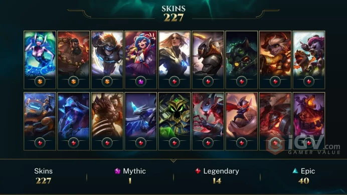 NA EMAIL CHANGEABLE 154 CHAMPIONS 227 SKINS 5 VICTORIOUS PF EZREAL DJ SONA SPG UDYR WREATH ICON TOWER HOLIDAY NASHOR + INVENTORY LAST PLAY 2024