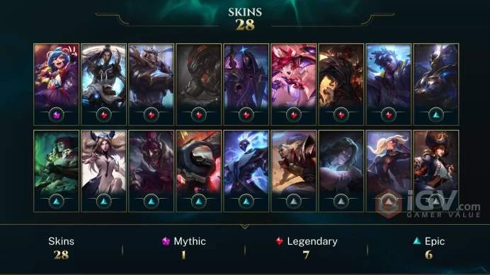 Europe West iG Irelia - Annie-Versary - True Damage Ekko - Lv 48 | 36 Champs | 28 Skins FULL ACCESS A384