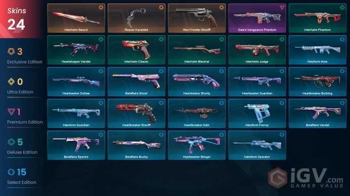 AP | VP 650 | LVL 47 | Reaver Karambit | Interhelm Sword | Neo Frontier Sheriff | Gaia's Vengeance Phantom | Interhelm Judge | Interhelm | V0293