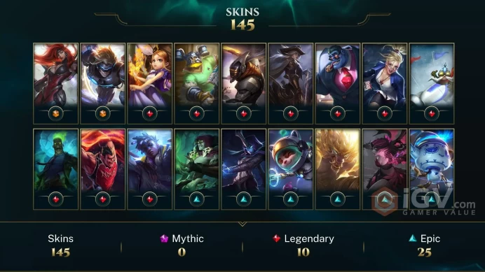 Europe West Victorious Orianna - Victorious Maokai - Victorious Sivir - Lv 77 | 138 Champs | 145 Skins FULL ACCESS A407