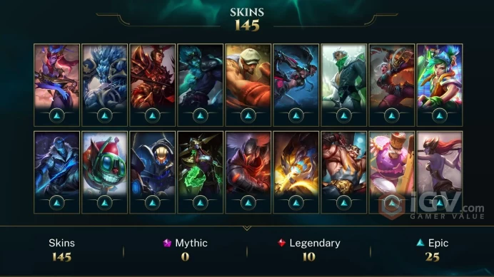 Europe West Victorious Orianna - Victorious Maokai - Victorious Sivir - Lv 77 | 138 Champs | 145 Skins FULL ACCESS A407