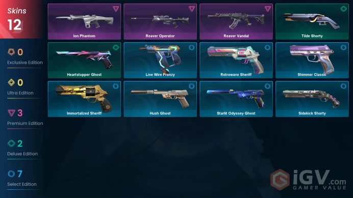 EU | VP 25 | LVL 191 | Reaver Vandal | Reaver Operator | Ion Phantom | Heartstopper Ghost | Tilde Shorty | Sidekick Shorty | Immortalize | V0387