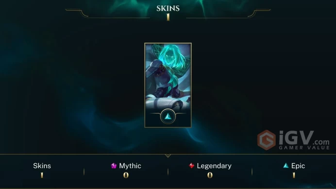 EU / lol (Unranked) / 1 skins +14 champions / mail (full access)