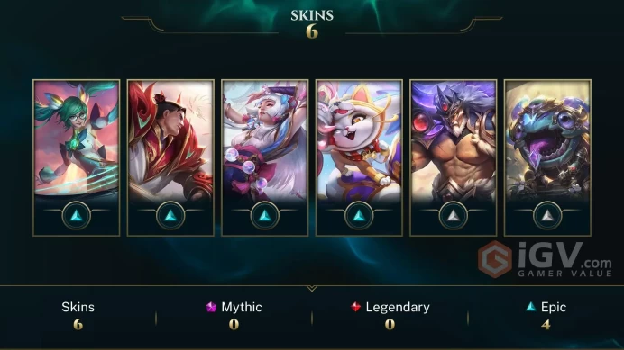 North America Mythmaker Garen - Star Guardian Sona - Spirit Blossom Syndra - Lv 36 | 32 Champs | 6 Skins FULL ACCESS A5