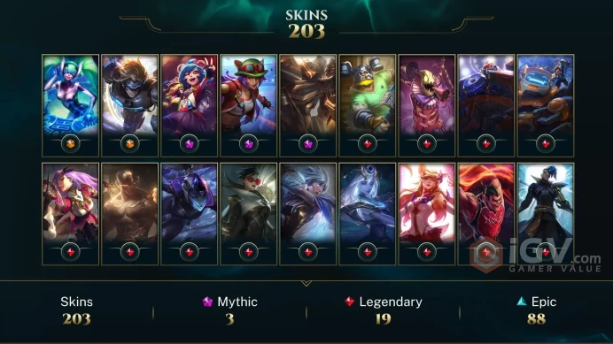 LAN EMAIL CHANGEABLE 511 LVL ALL CHAMPIONS 53KBE 203 SKINS Prestige Garen Ann-Sivir-sary Annie-Versary 6 Victorious 