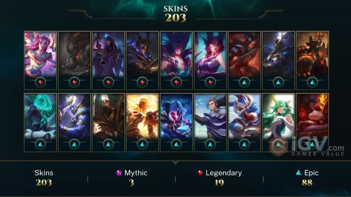 LAN EMAIL CHANGEABLE 511 LVL ALL CHAMPIONS 53KBE 203 SKINS Prestige Garen Ann-Sivir-sary Annie-Versary 6 Victorious 