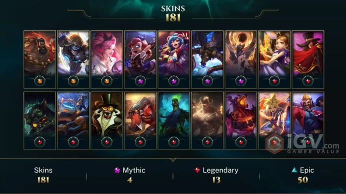 LAS EMAIL CHANGEABLE 171 CHAMPIONS 181 SKINS + COOL INV LAST PLAY 2022 3 ULTIMATE PRESTIGE MALPHITE HEXTECH ANNIE AND ALISTAR LAST PLAY 2022