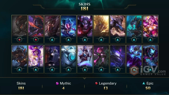 LAS EMAIL CHANGEABLE 171 CHAMPIONS 181 SKINS + COOL INV LAST PLAY 2022 3 ULTIMATE PRESTIGE MALPHITE HEXTECH ANNIE AND ALISTAR LAST PLAY 2022