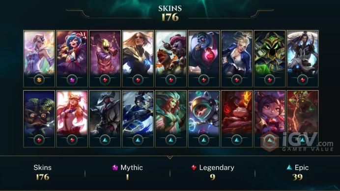 LAS EMAIL CHANGEABLE ALL CHAMPIONS 176 SKINS  Elementalist Lux Annie-Versary Alien Invader Heimerdinger HOLIDAY NASHOR