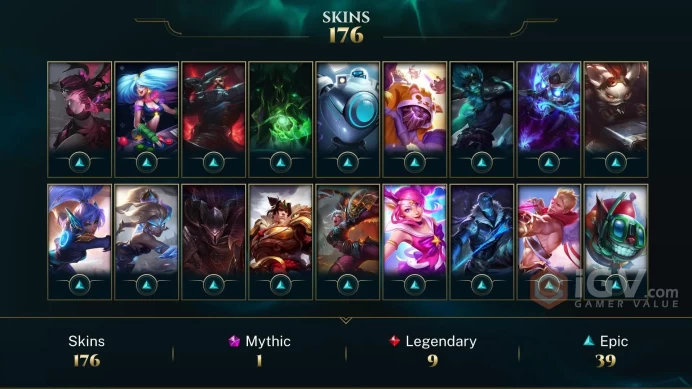 LAS EMAIL CHANGEABLE ALL CHAMPIONS 176 SKINS  Elementalist Lux Annie-Versary Alien Invader Heimerdinger HOLIDAY NASHOR