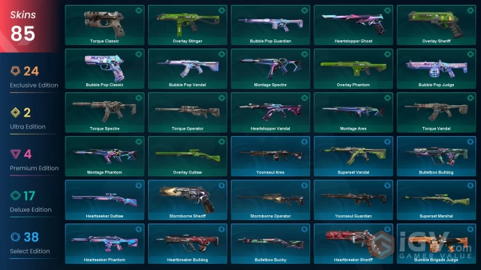 AP/MYS 81000 VP Champions 2024 Blade Champions 2024 Phantom RGX 11z Pro Karambit Protocol 781-A Phantom RGX 11z Pro Outlaw Nocturnum Scythe 