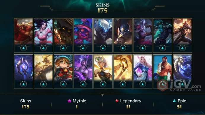 LAN EMAIL CHANGEABLE ALL CHAMPIONS 175 SKINS 7 VICTORIOUS Pulsefire Ezreal Elementalist Lux Annie-Versary LAST PLAY 2024 S12 PLAT