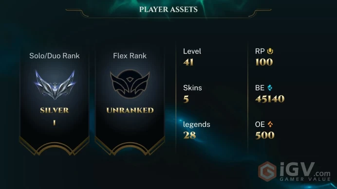 [EUW] Season 2026 - Silver 1 -60LP-  PEAK EMERALD(DECAY)-  72 Winrate - 45K Be - Honor 2 - 31W - 12L - 20game honor ban  - High MMR -  Instant