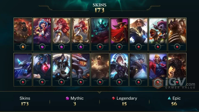 LAS EMAIL CHANGEABLE ALL CHAMPIONS 668KBE 173 SKINS 10VICTORIOUS+ INVENTORY 10KOE Prestige Battle Academia Lux SPG UDYR 23 LITTLELEGENDS 1940RP