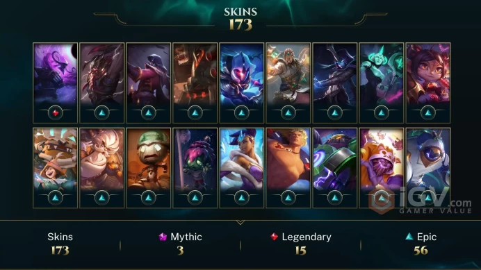 LAS EMAIL CHANGEABLE ALL CHAMPIONS 668KBE 173 SKINS 10VICTORIOUS+ INVENTORY 10KOE Prestige Battle Academia Lux SPG UDYR 23 LITTLELEGENDS 1940RP