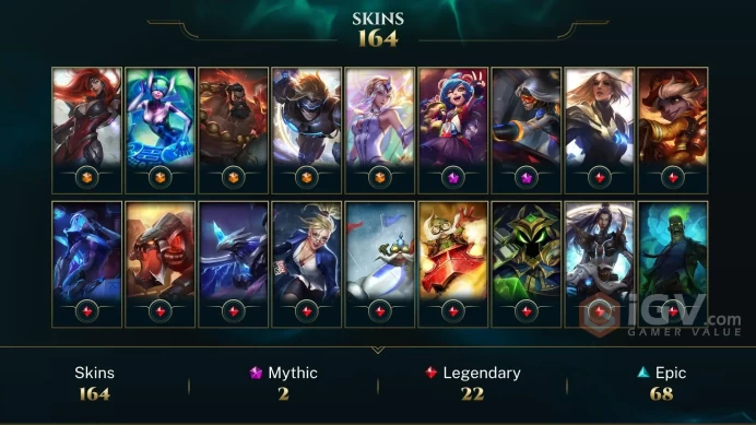 LAS EMAIL CHANGEABLE 117 CHAMPIONS 164 SKINS 5 ULTIMATE NEO PAX SIVIR LAST PLAY 2024 Holiday Nashor Icon CS Riven icon