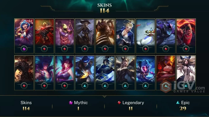 LAN EMAIL CHANGEABLE ALL CHAMPIONS 114 SKINS Judgment Kayle Victorious Janna Ice ToboggAN Corki CS RIVEN ICON S2 GOLD SILVER Wreath Icon 