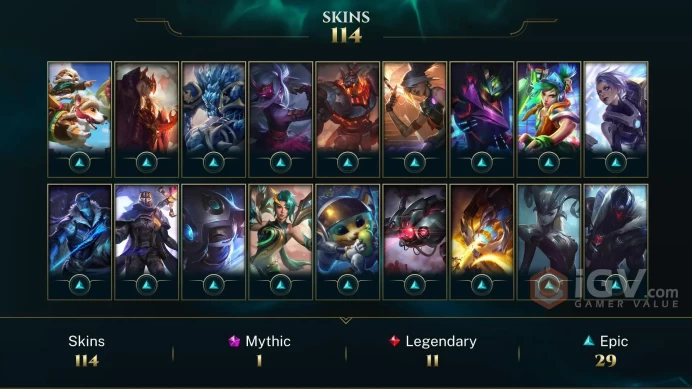 LAN EMAIL CHANGEABLE ALL CHAMPIONS 114 SKINS Judgment Kayle Victorious Janna Ice ToboggAN Corki CS RIVEN ICON S2 GOLD SILVER Wreath Icon 