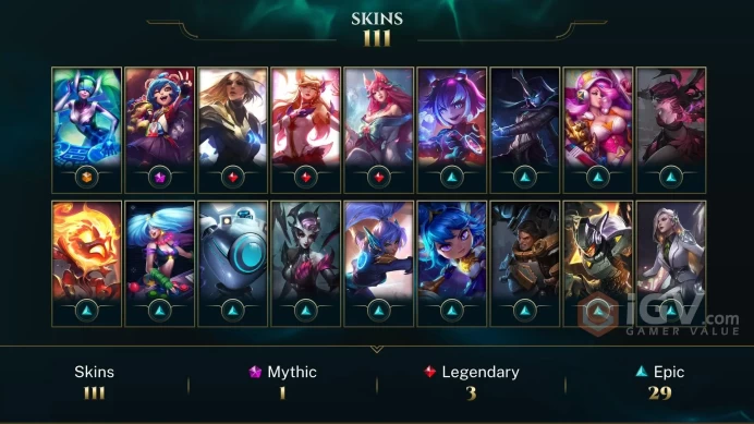LAS EMAIL CHANGEABLE 117 CHAMPIONS 111 SKINS DJ Sona Annie-Versary 9900 OE