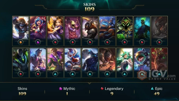 LAS EMAIL CHANGEABLE 138 CHAMPIONS 109 SKINS 2542 RP 14946OE Pulsefire Ezreal Annie-Versary ZOMBIE BRAND LAST PLAY 2022  