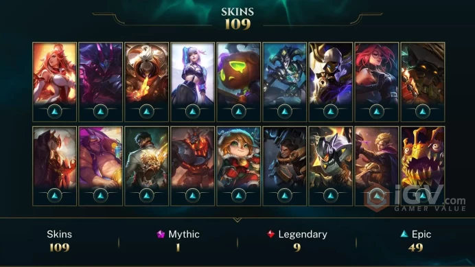 LAS EMAIL CHANGEABLE 138 CHAMPIONS 109 SKINS 2542 RP 14946OE Pulsefire Ezreal Annie-Versary ZOMBIE BRAND LAST PLAY 2022  