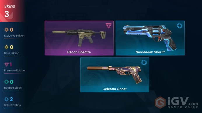 NA | VP 275 | LVL 56 | Recon Spectre | Nanobreak Sheriff | Celestia Ghost | V0513